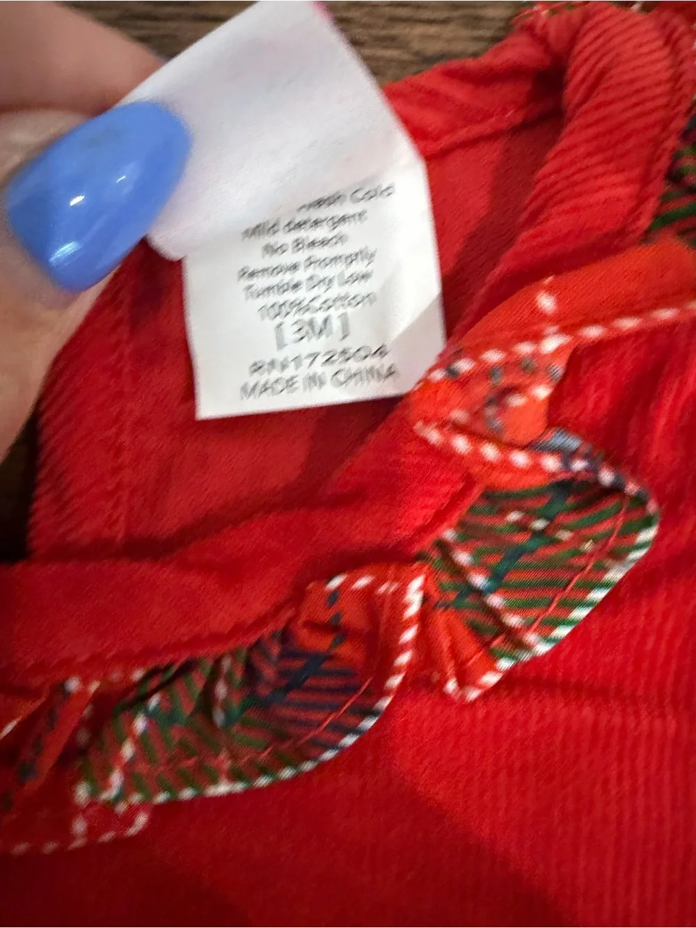Toddler Red Corduroy Bow One-Piece